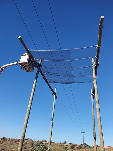 Power line construction and stringing for Western Power and mine sites across the Pilbara.