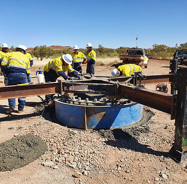 Construction drilling, piling and tower errection.