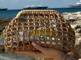 Raffia Clutch Bag