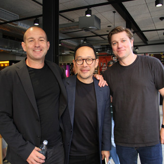 Mark Frain (Foxtel Media), Willie Pang (Amazon) and Mitch Parry (Amazon) at the Video Futures Collective (VFC) Launch Event