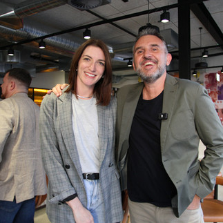 Sarah Lever (Foxtel Media) and Toby Dewar at the Video Futures Collective (VFC) Launch Event
