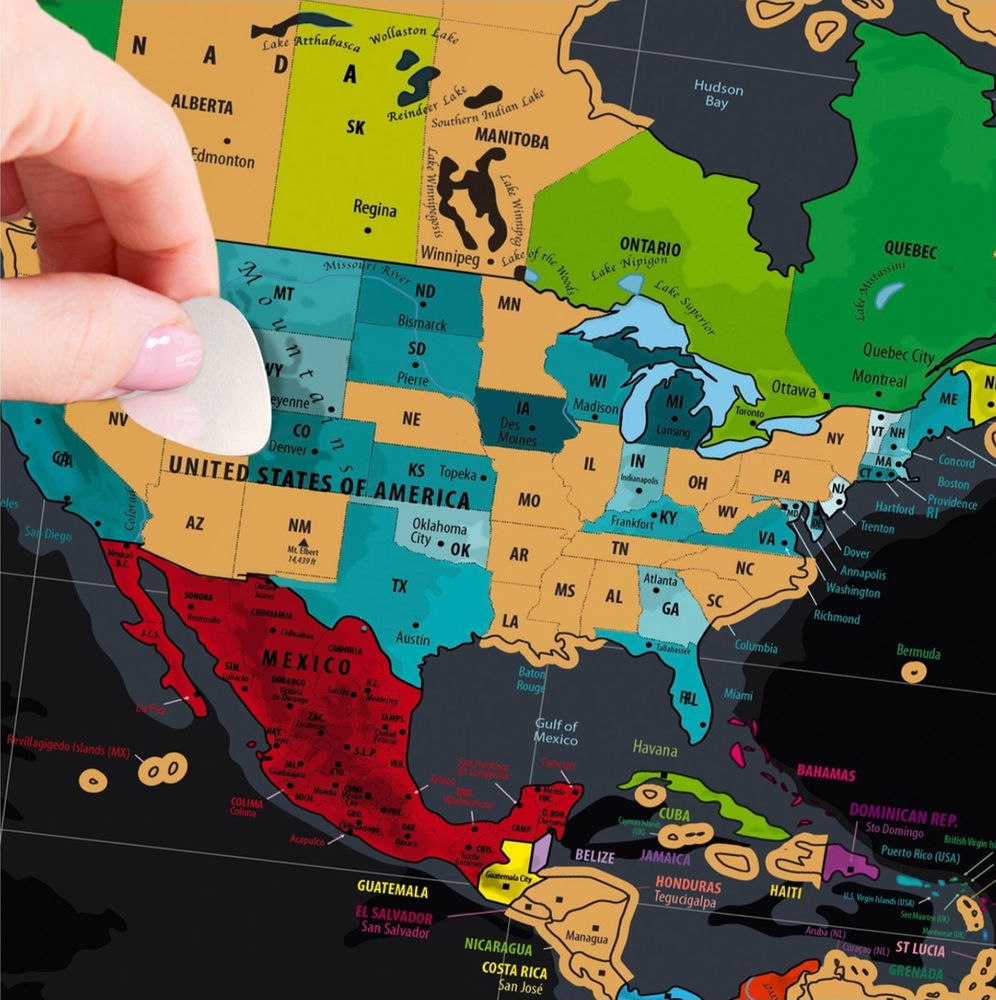 Exactly what is a travel scratch map?