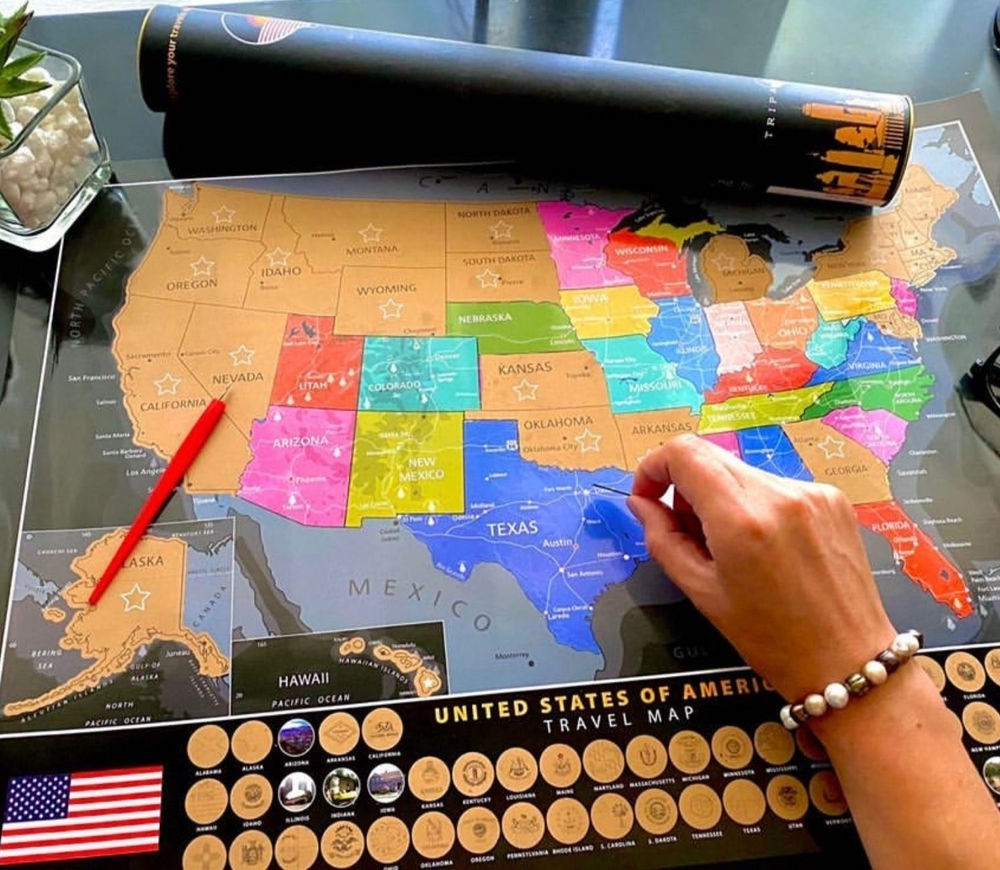 Exactly what is a travel scratch map?