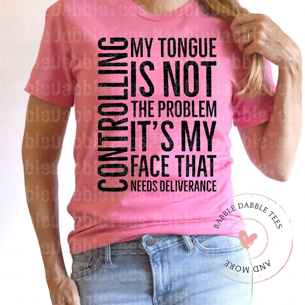 Controlling My Tongue is Not the Problem
