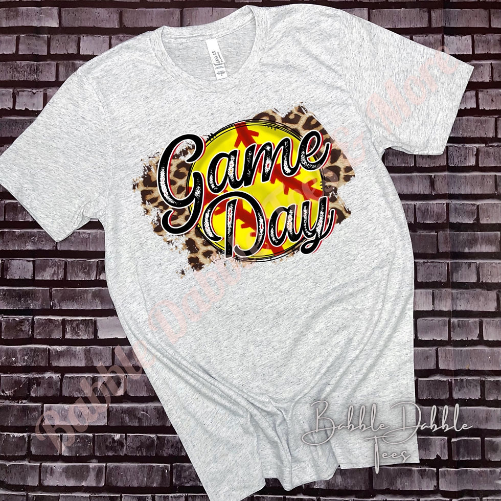 Game Day Softball Leopard