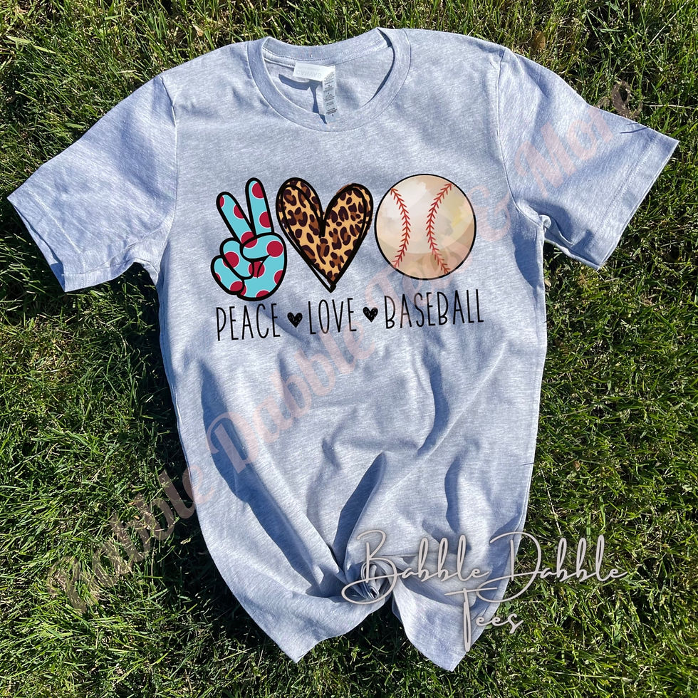 Peace Love Baseball