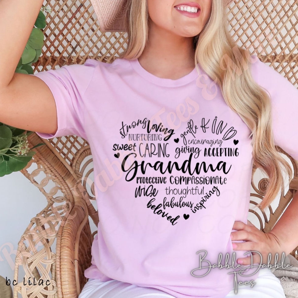 Grandma Typography Heart