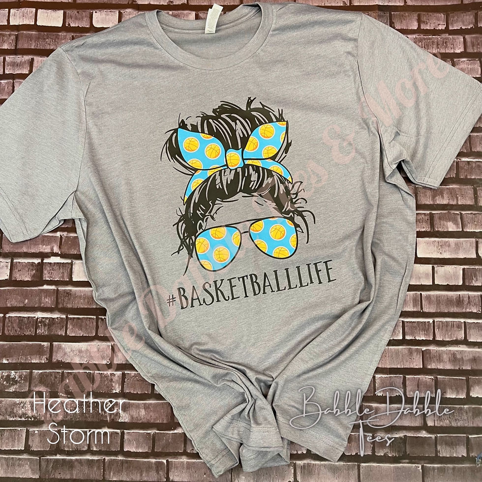 Basketball Life Messy Bun