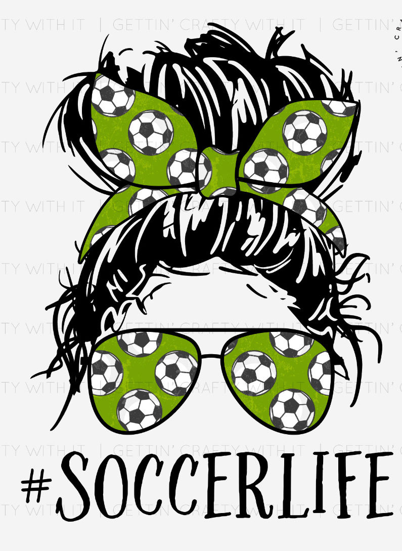 Soccer Life Messy Bun