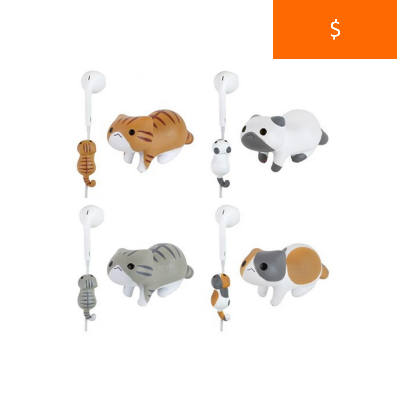 Little Cat Cute Cord Organizer Earphone Wrap