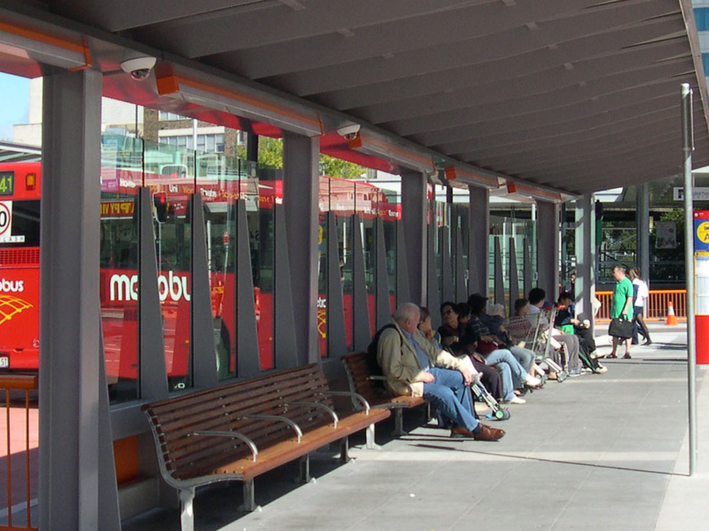 Hurstville Bus Interchange — exterior of Hurstville Bus Interchange showing the main canopy and bus facilities
