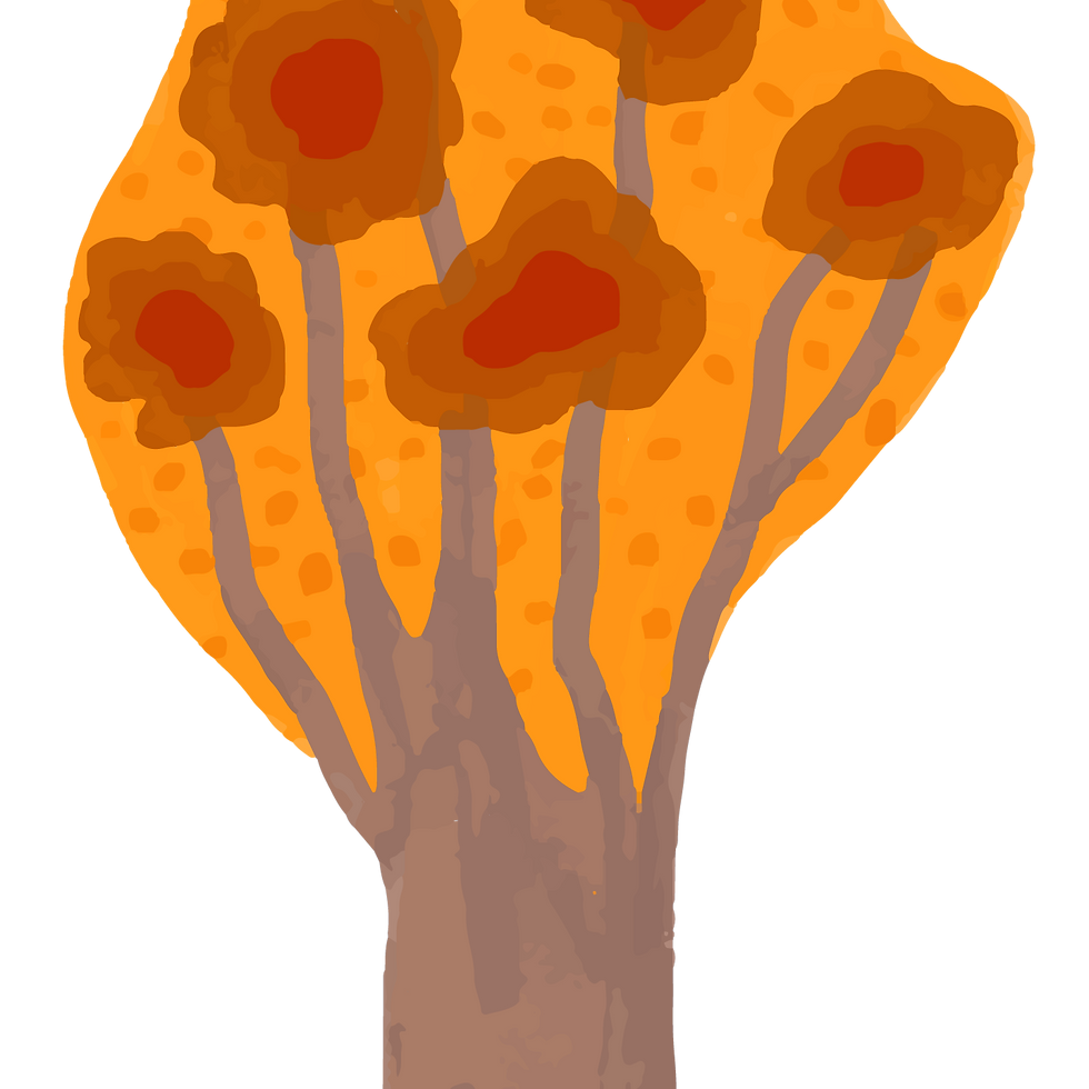 Abstract Painted Tree
