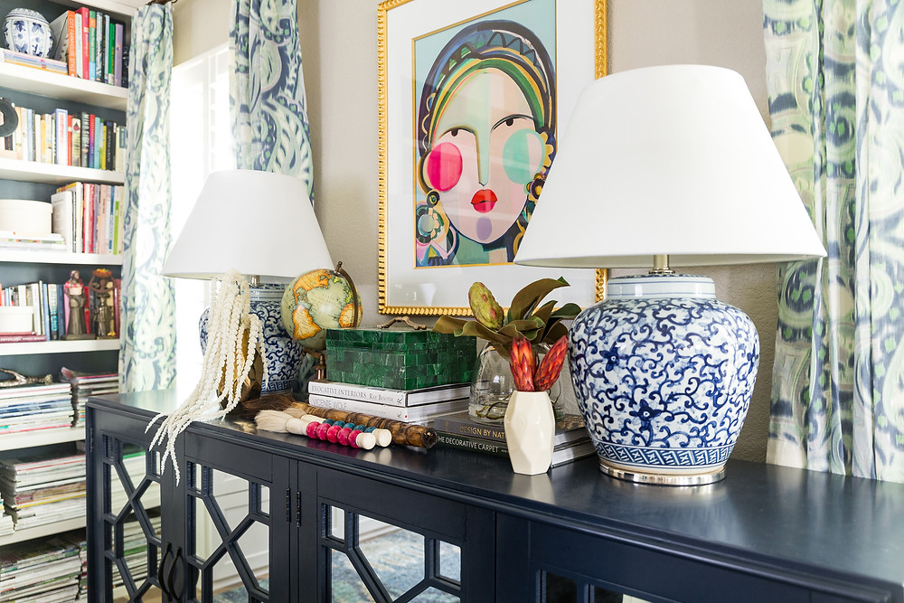 Blue+Sideboard+With+Geometric+Detail