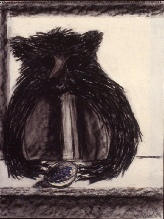B4 Shaman Bear w bowl of blueberries 1990 c443.jpg