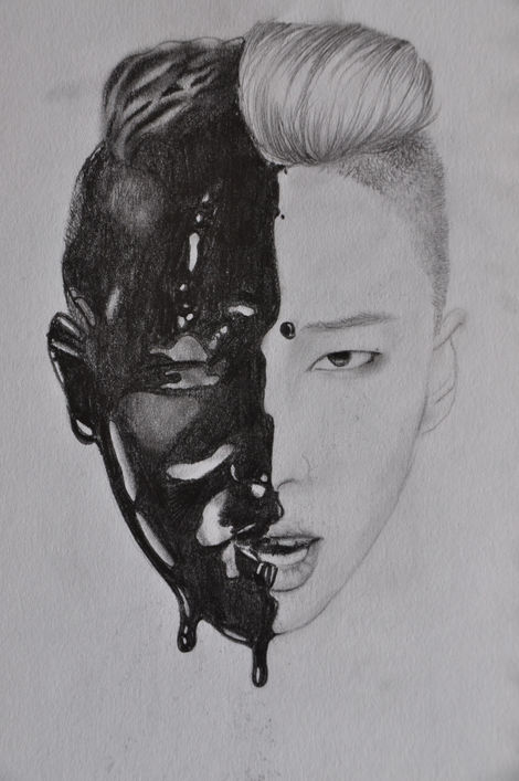 Pencil and Graphite on Paper