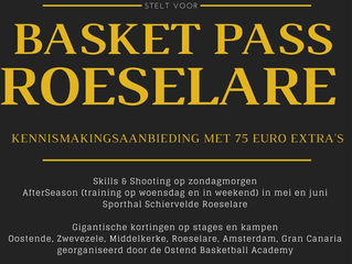 Basket Pass nu ook in Roeselare