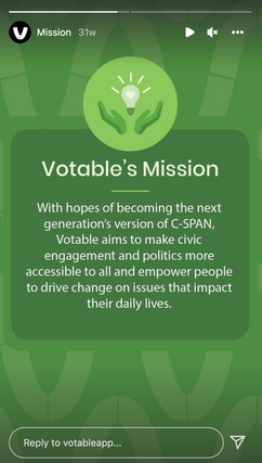 Votable Mission Statement Story Post