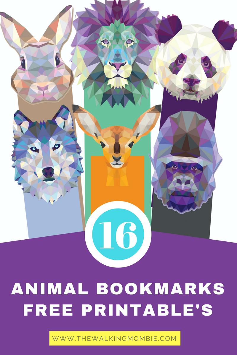 Free Printable Animal Bookmarks Just Click Print 