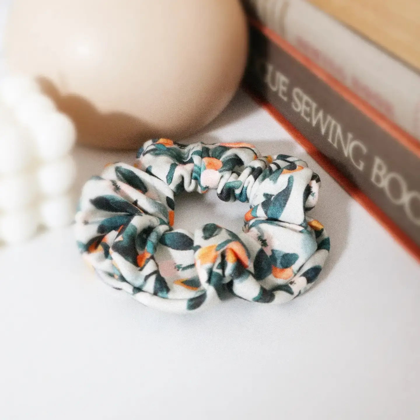 Hair Scrunchie - Sage Citrus