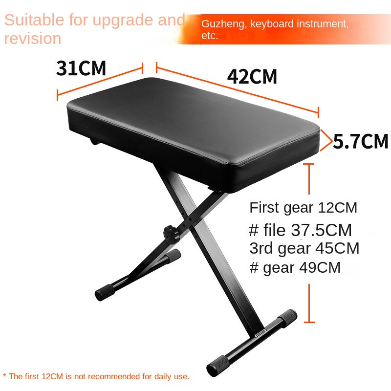 Thumbnail: General Electronic Piano Stool, Can Lift, Folding Instrument