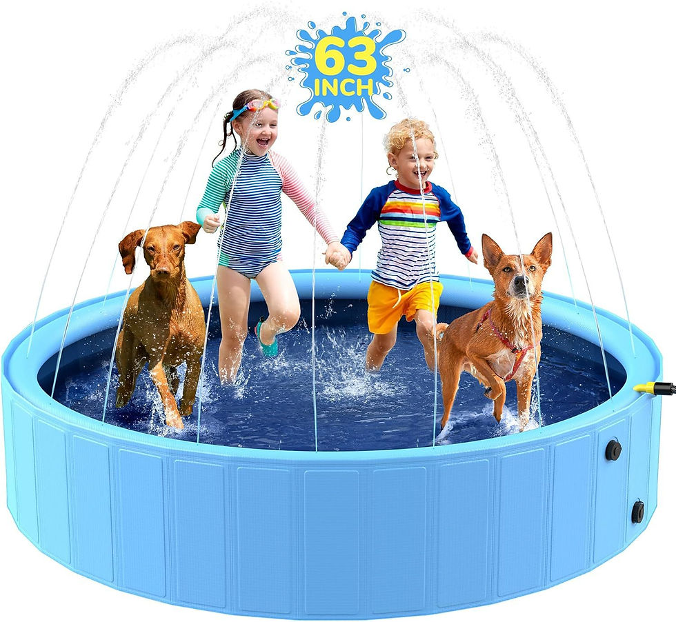 Thumbnail: Foldable Pet Splash Pool for Dogs and Bathing Fun