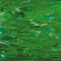 Dark Green White Wispy