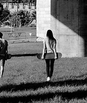 pattinatori Walking