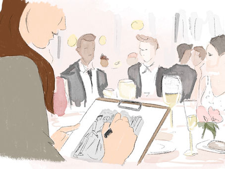 Live illustrator at event