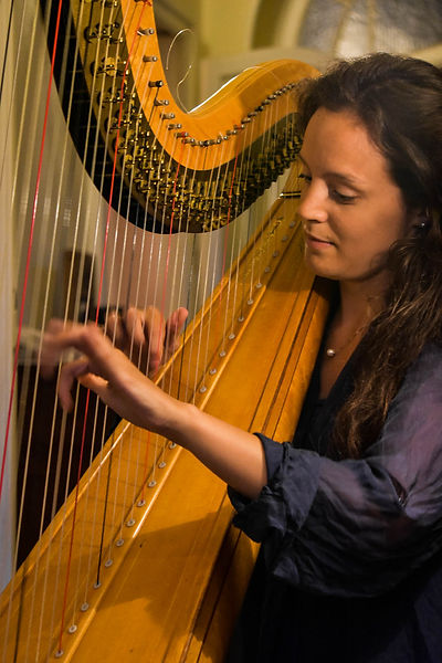Foto Francesca Miglierina arpa, immagine Francesca Miglierina arpista