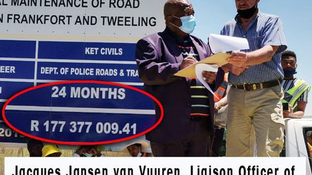 The Frankfort / Tweelingroad - dangerous for road users