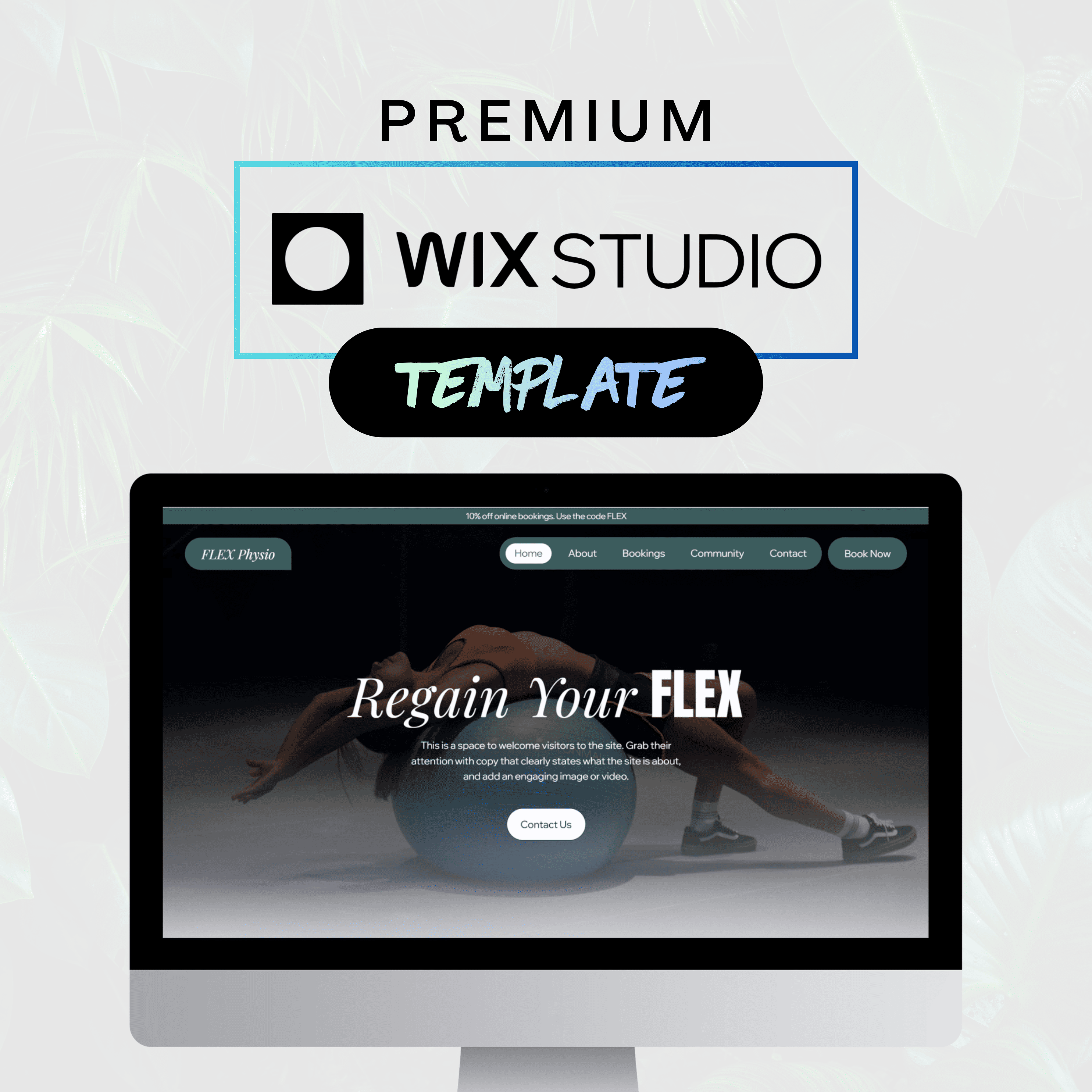 Flex Physiotherapist Wix Studio Template