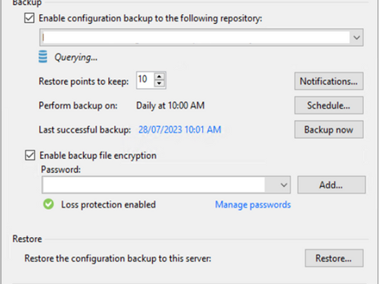 3-2-1 for your Veeam Configuration Backups