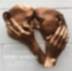 Bronze nose to nose Memorial Face cast unique gift Hamilton Lifecasting Studio