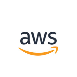 AWS logo with orange smile arrow