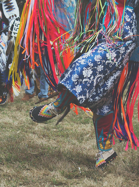 An Indigenous dancer