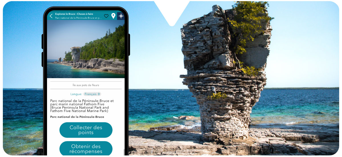 Points et récompenses dans l’application Driftscape avec le comté de Bruce
