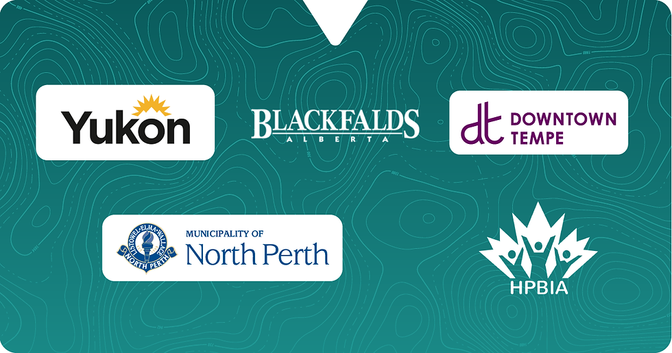 Driftscape's June 2026 partner launches featuring the Yukon, Blackfalds, Downtown Tempe Arizona, North Perth and Hyde Park BIA