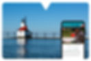 A smartphone with the Driftscape app displays a video preview and text.