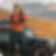 A woman exploring the Klondike using the Sites and Sights app