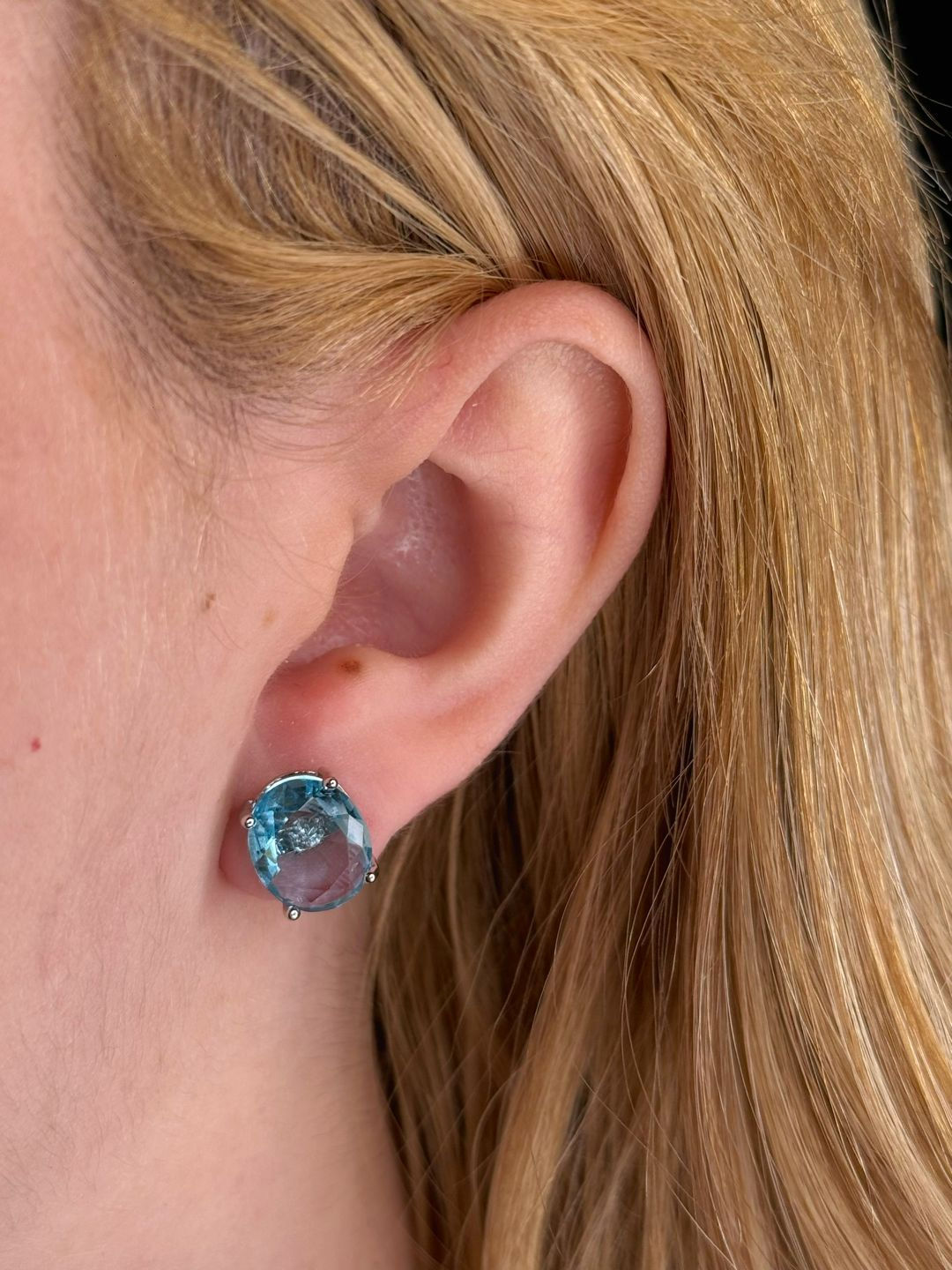 Brinco Oval Max Acqua