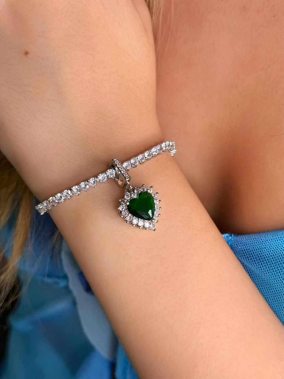 Miniatura: Pulseira Riviera Coração (Escolha a cor)