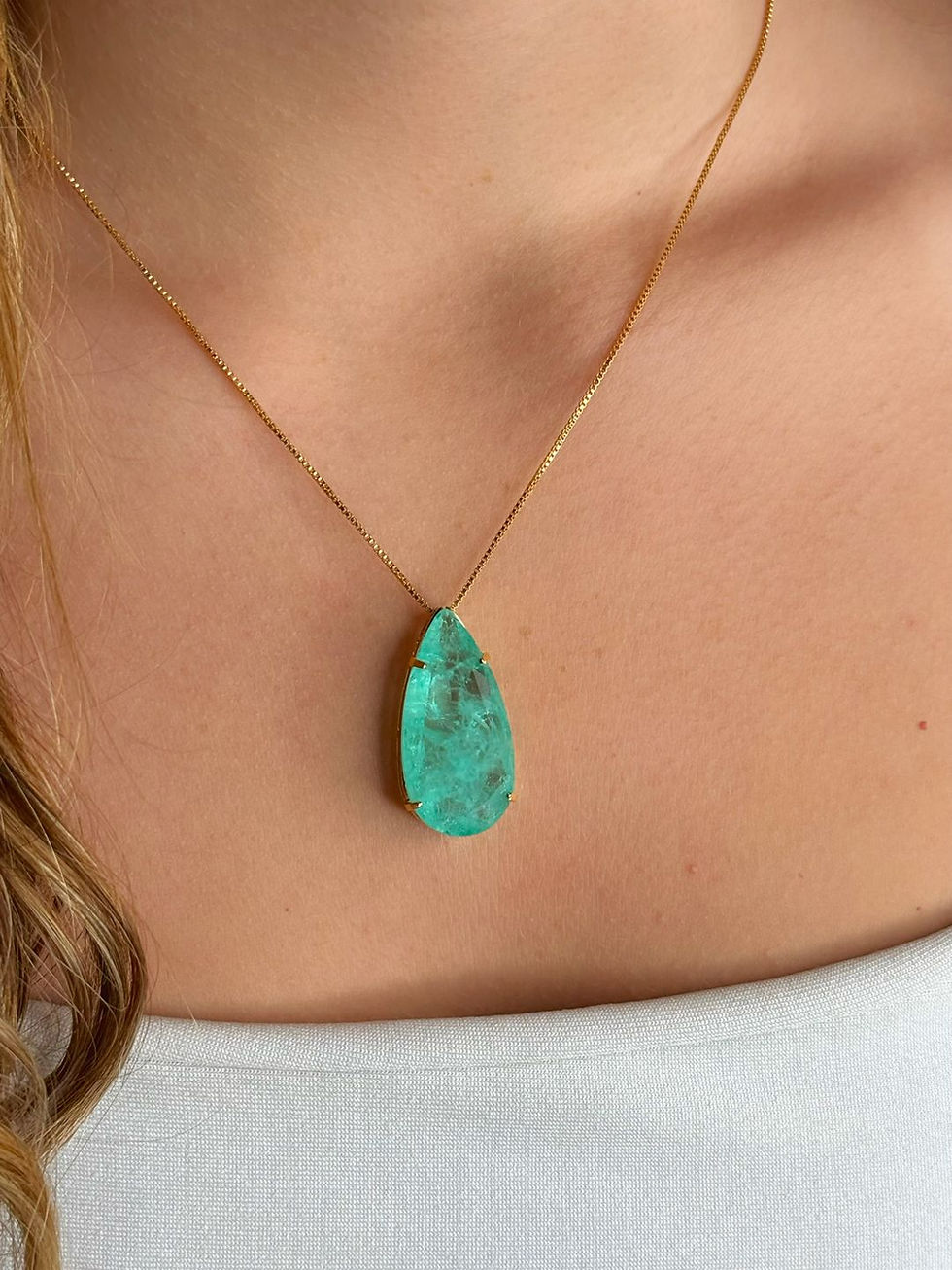 Miniatura: Colar Gota Fusion Gold (Escolha a cor)