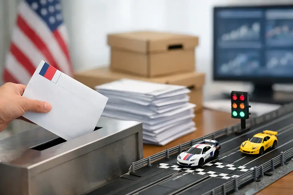 How Does a Mail-In Race Work? Build to Grid