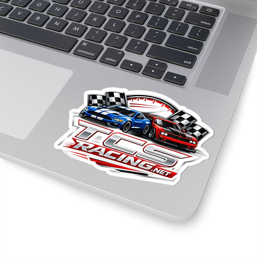 Thumbnail: diecast racing car sticker on a computer