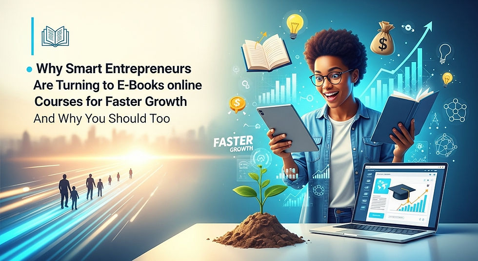 Why Smart Entrepreneurs Are Turning to E-Books and Online Courses for Faster Growth And Why You Should Too