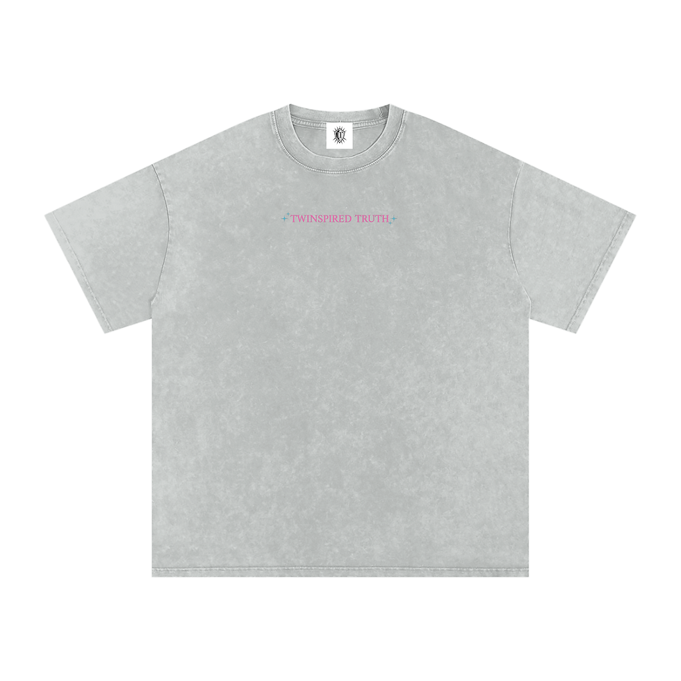 Thumbnail: YAHWEH Snow Washed Oversized Cotton T-Shirt