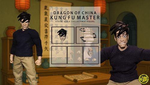 Joy Man Toys 工夫マスター JM012 Kungfu Master Joy Man Toys 1/12 JM012 Kung Fu Master Action Figures Model