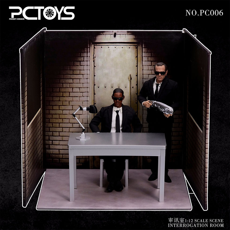 縮圖：PCToys 1/12 審訊室場景 PC006