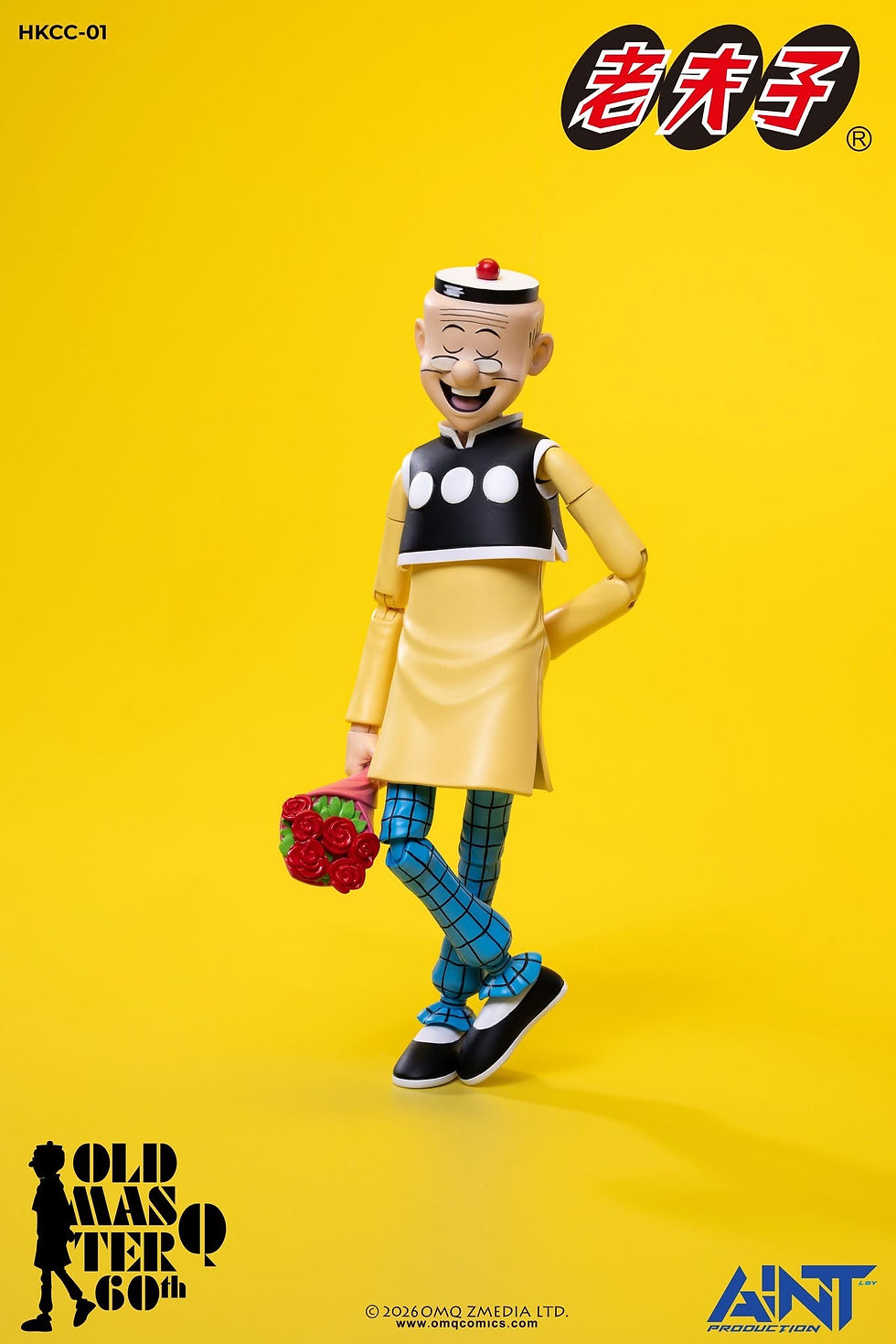 縮圖：AINT Production 1/12 老夫子 60週年紀念版可動人偶