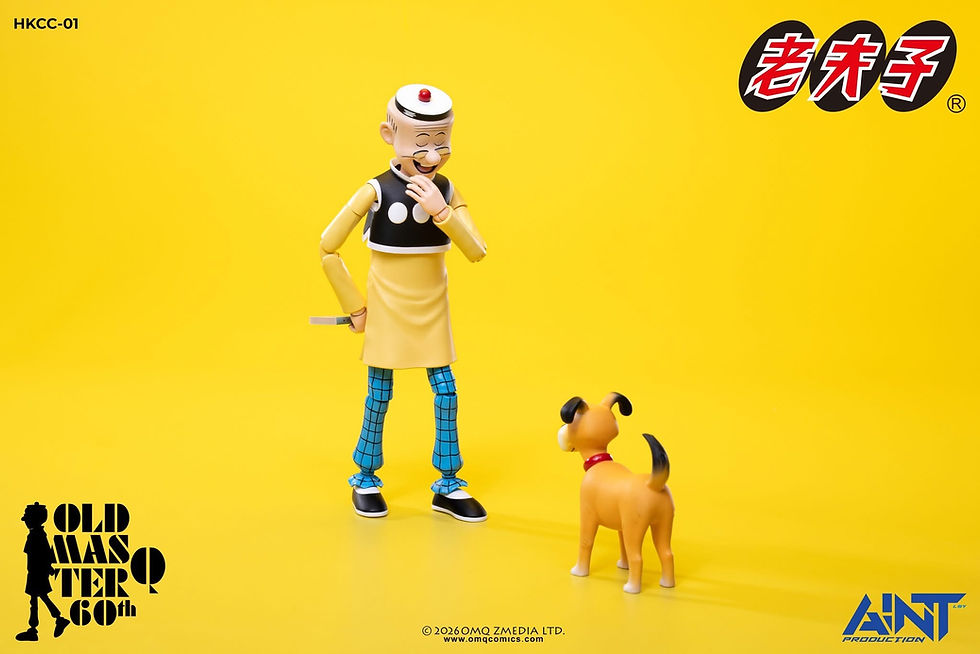 縮圖：AINT Production 1/12 老夫子 60週年紀念版可動人偶